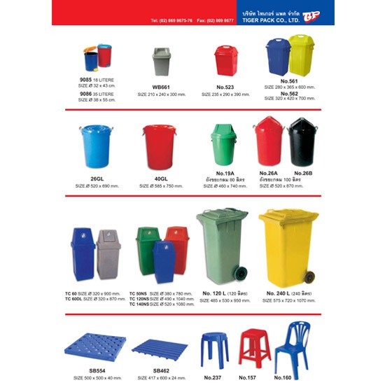 ถังน้ำพลาสติก ราคาโรงงาน - โรงงานผลิตลังพลาสติก ไทเกอร์ แพค ถังน้ำพลาสติก ราคาโรงงาน - โรงงานผลิตลังพลาสติก ไทเกอร์ แพค